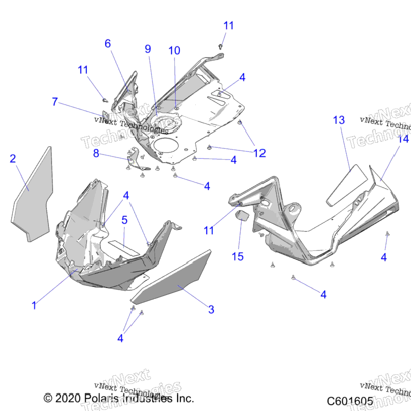 Body, Nosepan Asm./Fenders