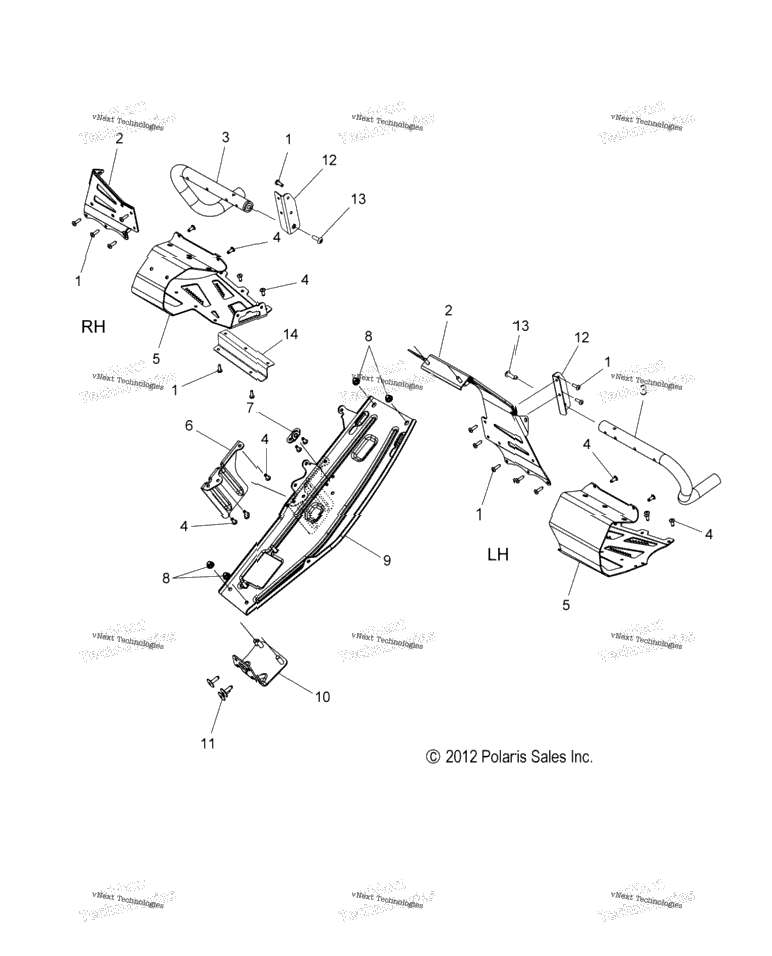 Chassis, Clutch Guard & Footrests