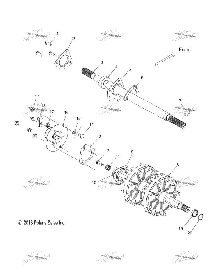 Drive Train, Jackshaft & Driveshaft