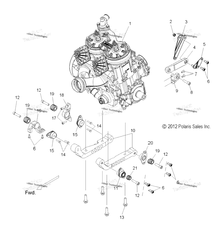 Engine, Mounting & Long Block