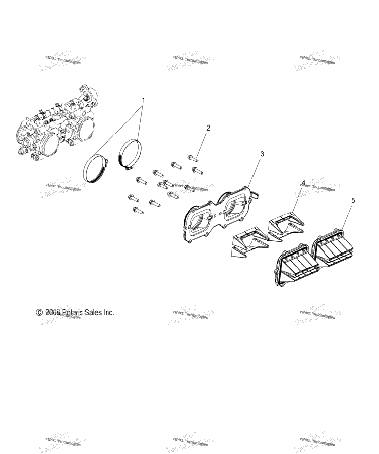 Engine, Reed Valve & Throttle Body Adaptor