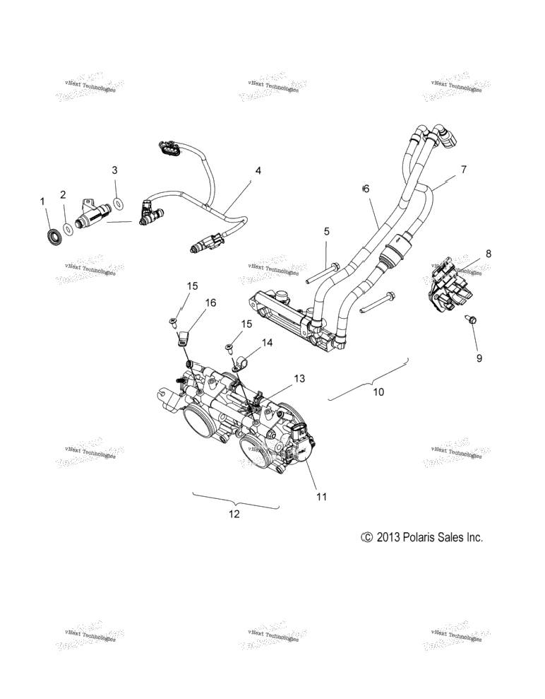Fuel System, Rail, Lines & Throttle Body