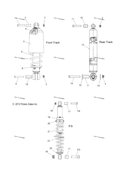 Suspension, Shocks Ifs, Ft, Rt