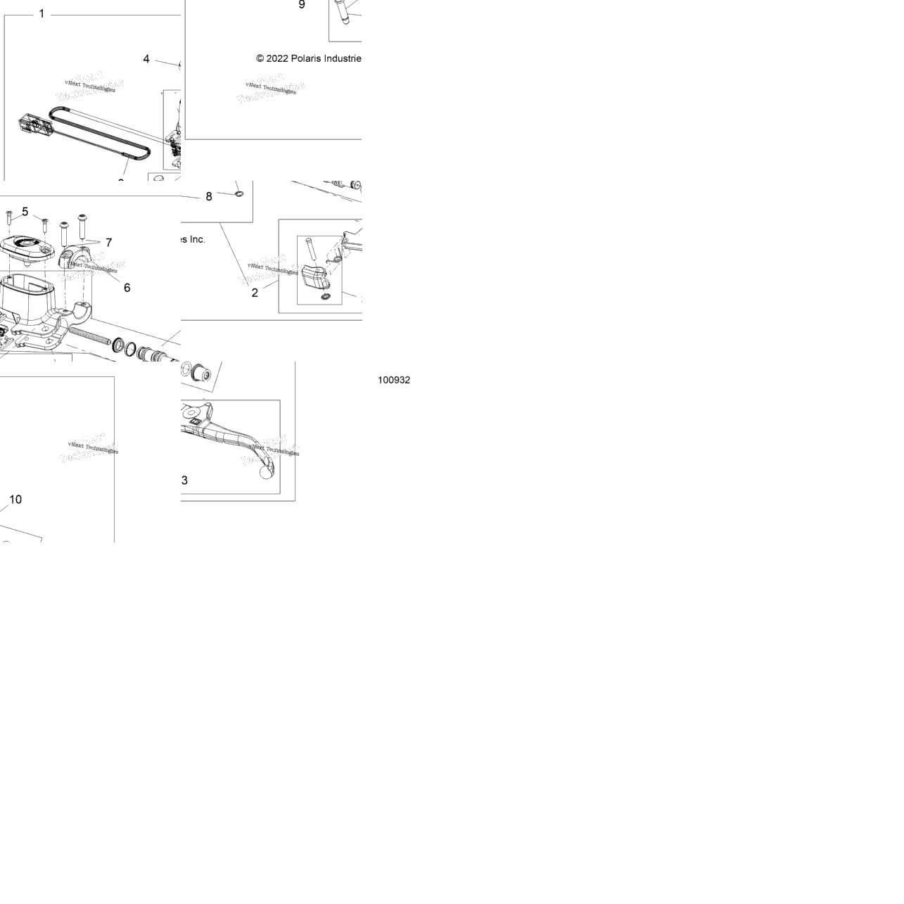 Brakes, Front Brake Lever & Master Cylinder