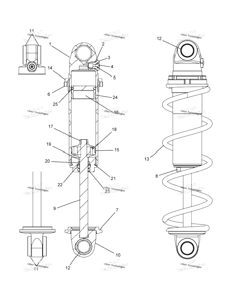 Suspension, Shock, Front Track (Intly Only) S19efk6peb (600054)