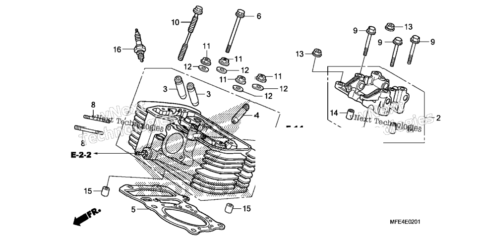 Rear Cylinder Head