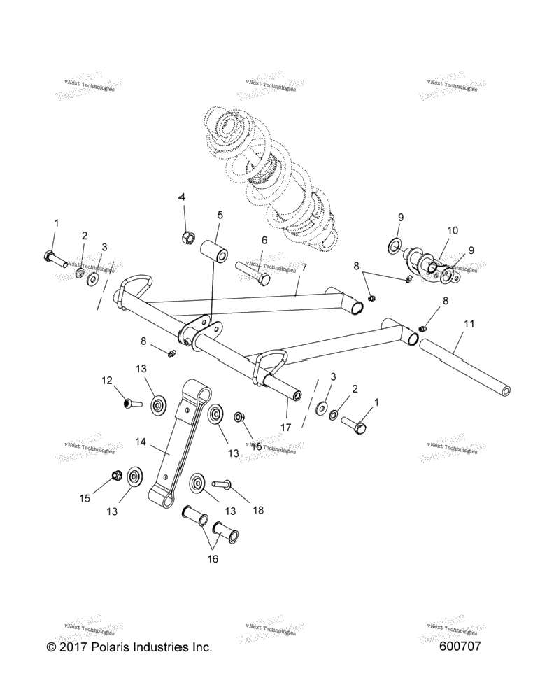 Suspension, Torque Arm, Front