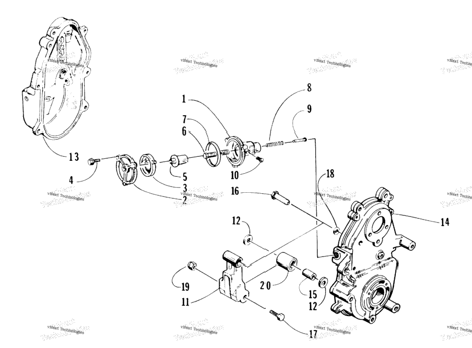 Dropcase Chain Tension Assembly