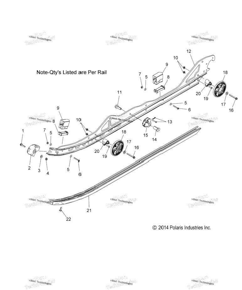 Suspension, Rail, Lh/Rh