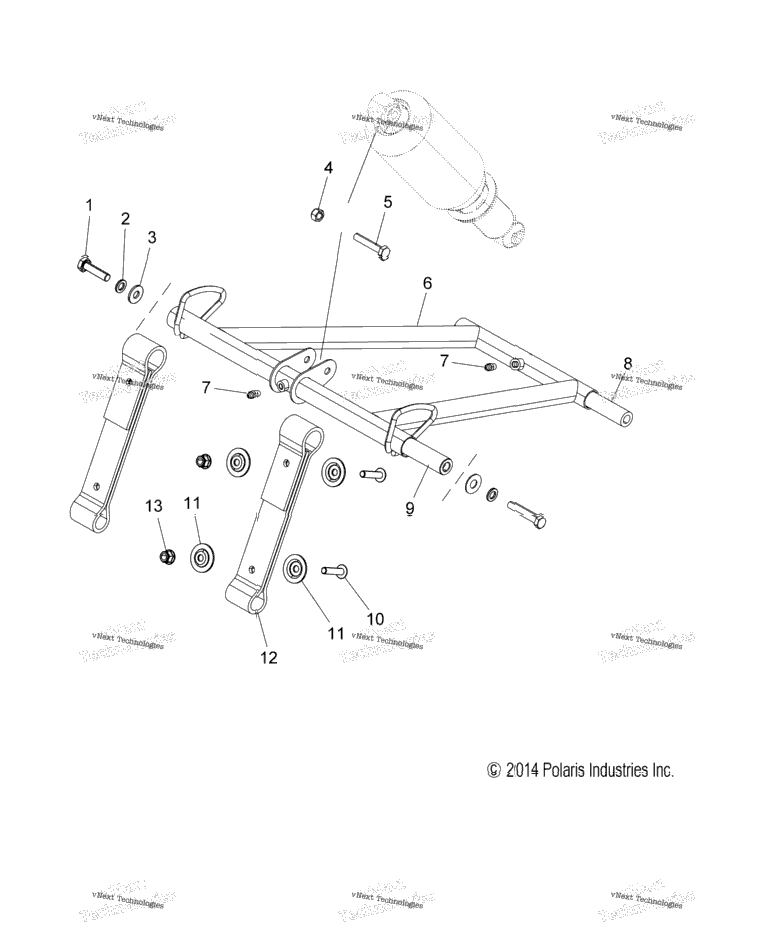 Suspension, Torque Arm, Front