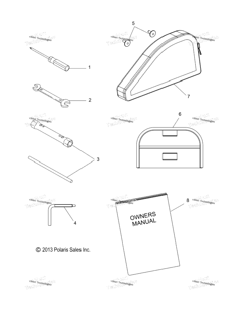 Tools, Tool Kit & Owners Manual