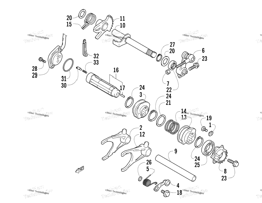 Gear Shifting Assembly