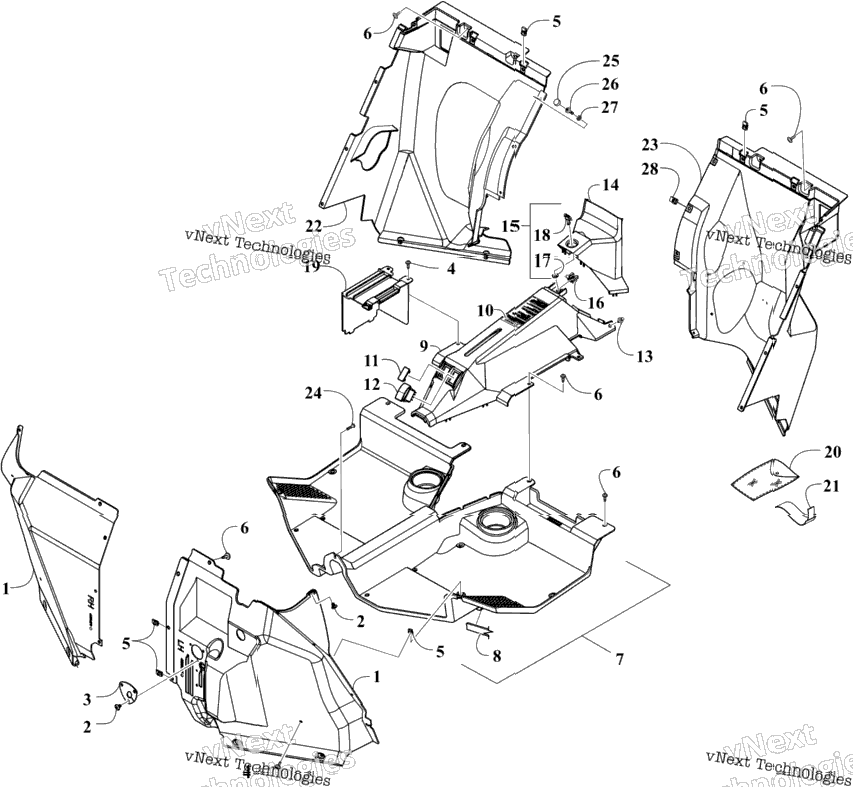 Console And Floor Panel Assembly