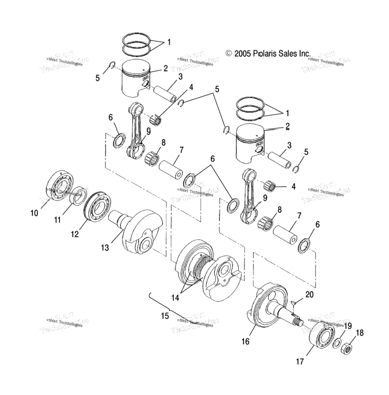 Engine, Piston & Crankshaft