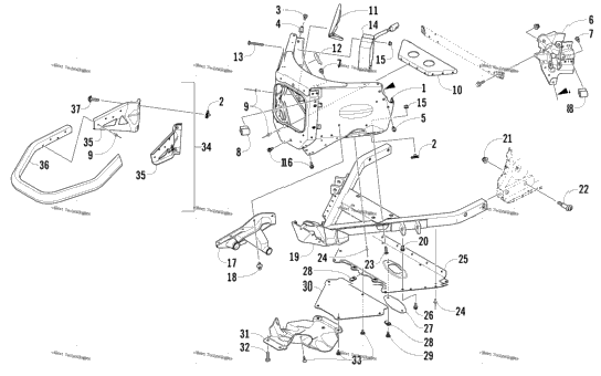 Front Bumper And Frame Assembly
