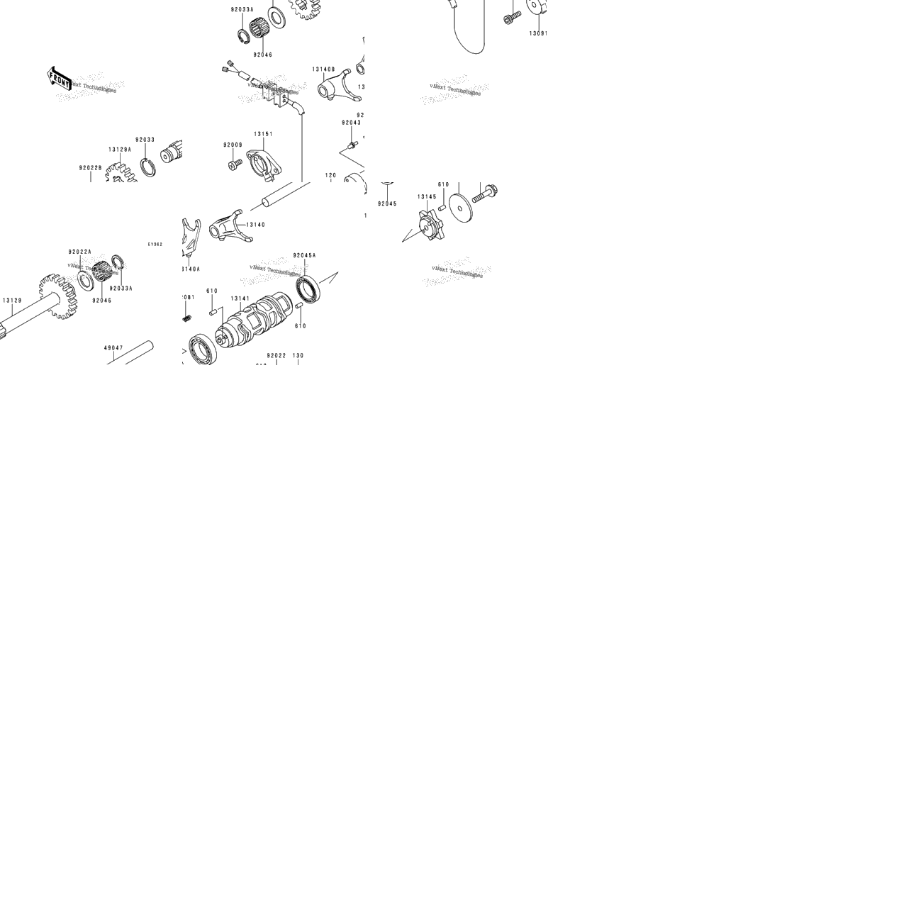 Gear Change Drum/Shift Fork(S)