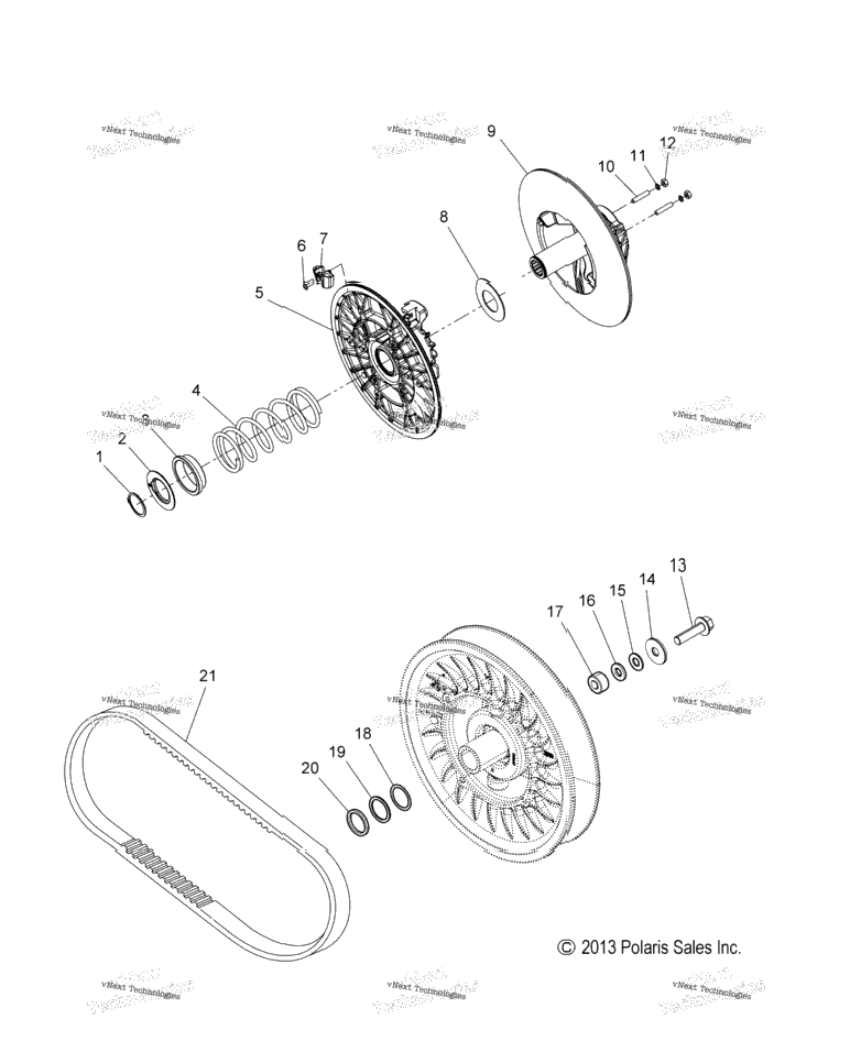 Drive Train, Clutch, Secondary All Options
