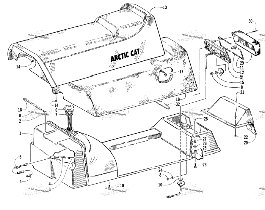 Gas Tank And Seat Assemblies
