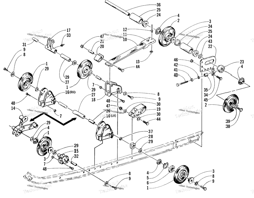 Rear Suspension Axle Assembly