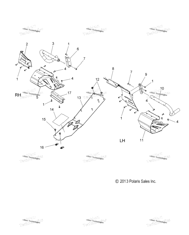 Chassis, Clutch Guard & Footrests