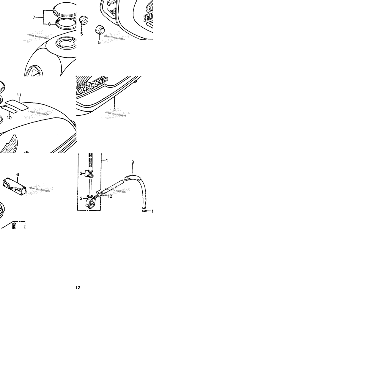 Fuel Tank + Fuel Lever 77-78
