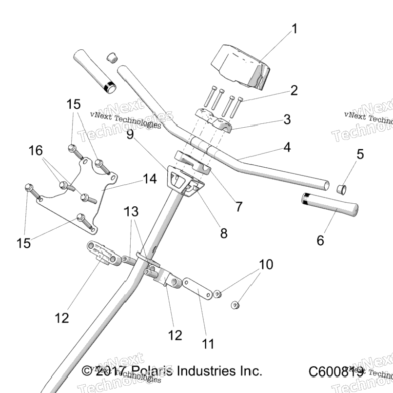 Steering, Hbar, Steering Post, Grips