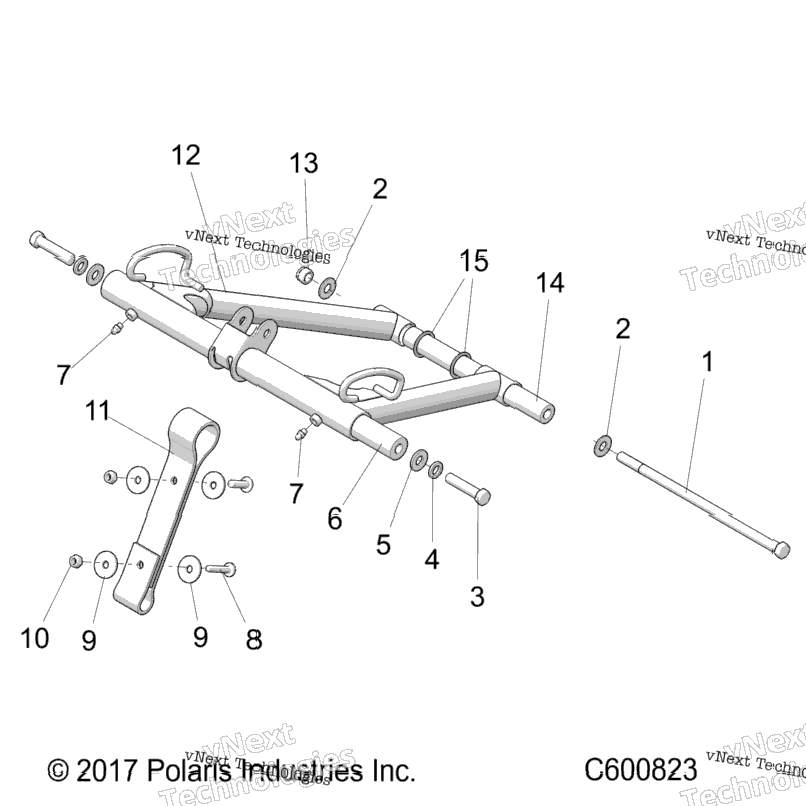 Suspension, Torque Arm, Front