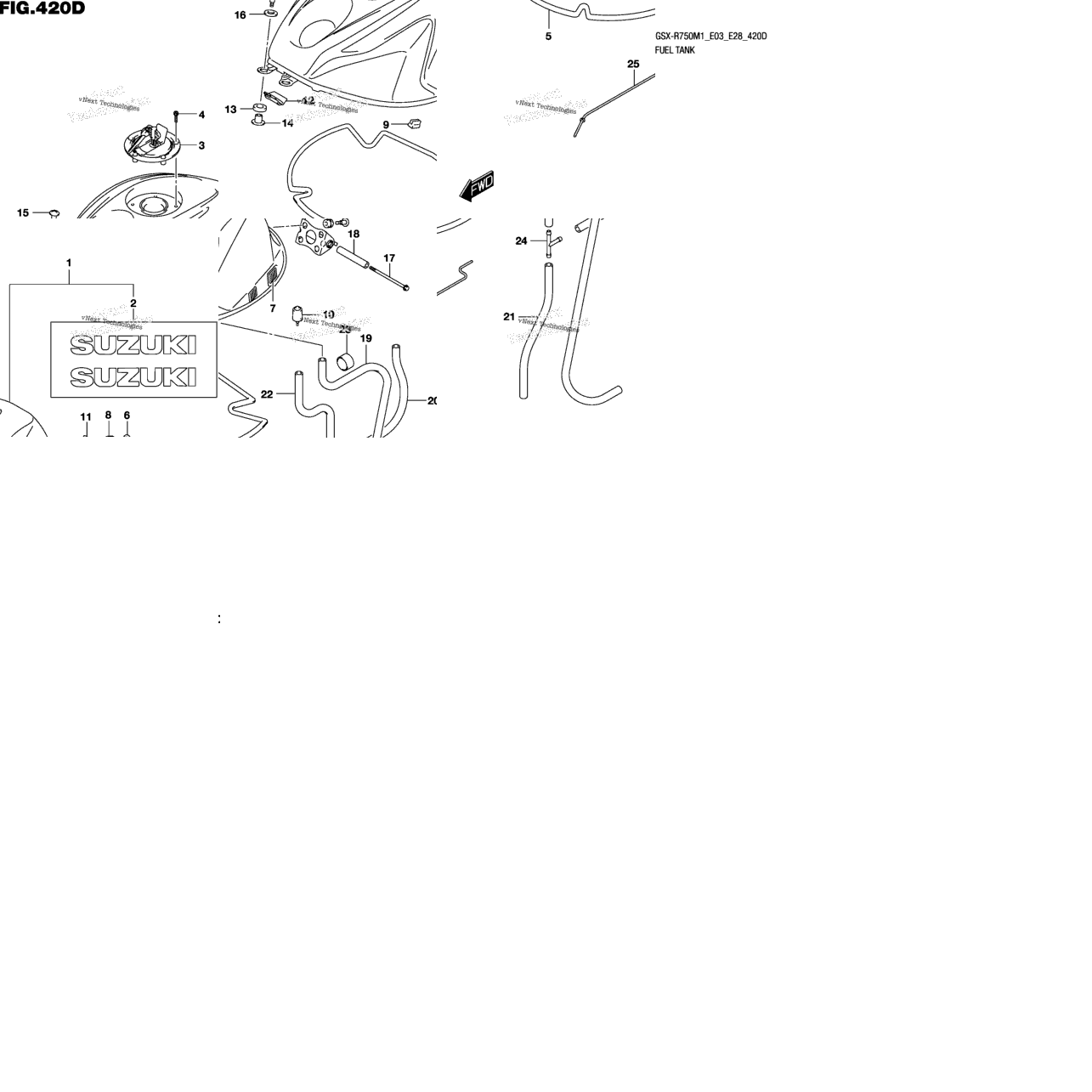 Fuel Tank (Gsx-R750:(E03,E28))