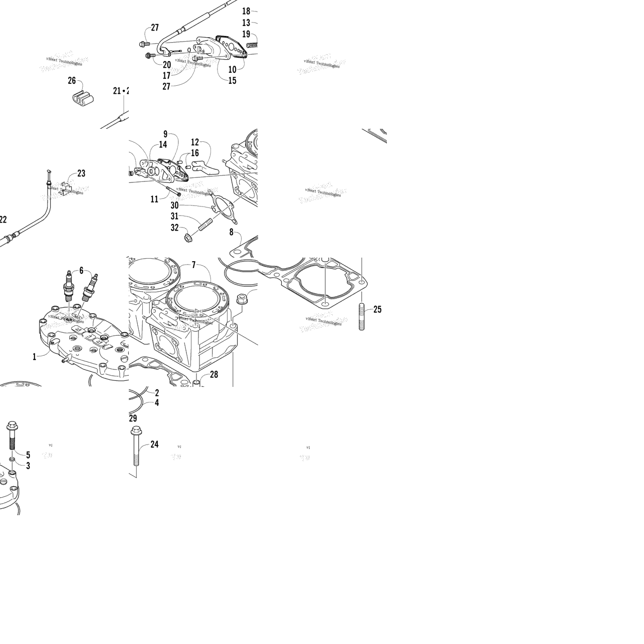 Cylinder And Head Assembly