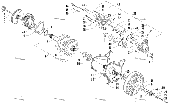 Drive Train Shaft And Brake Assemblies