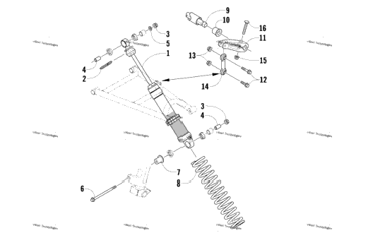 Shock Absorber And Sway Bar Assembly
