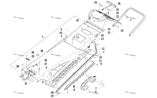 Tunnel, Rear Bumper, And Taillight Assembly