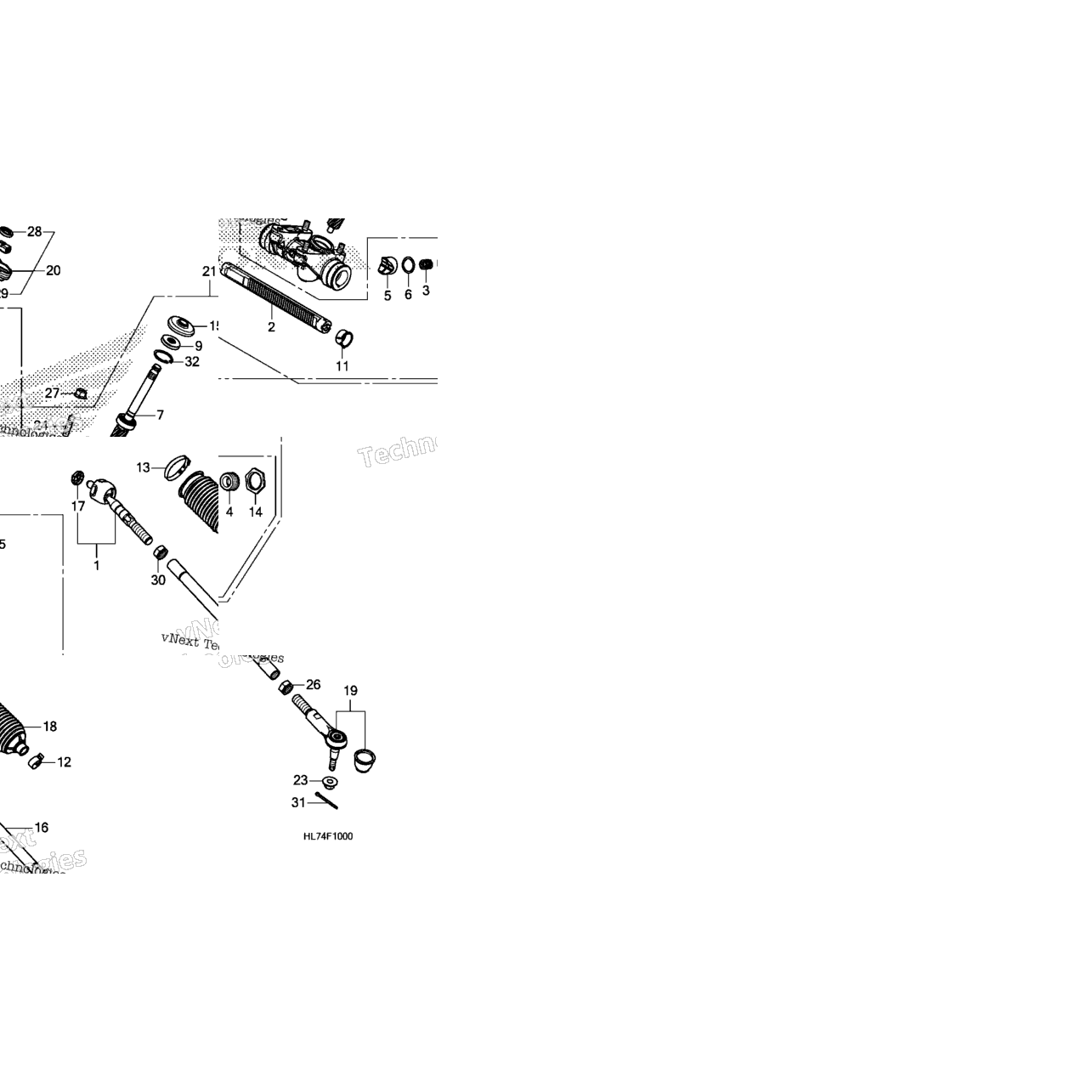 Steering Gear Box@Tie Rod