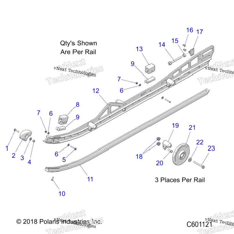 Suspension, Rail, Lh/Rh