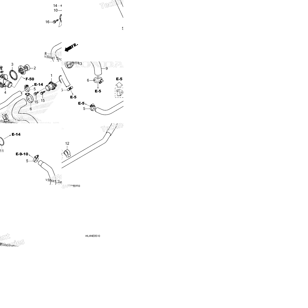 Water Hose@Thermostat