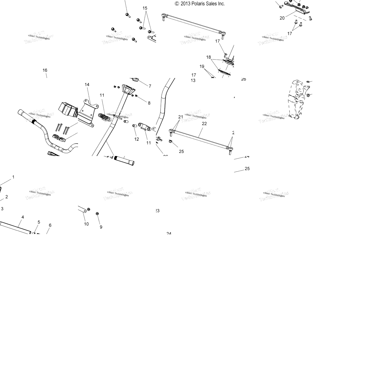 Steering, Hbar, Steering Post, Tie Rod