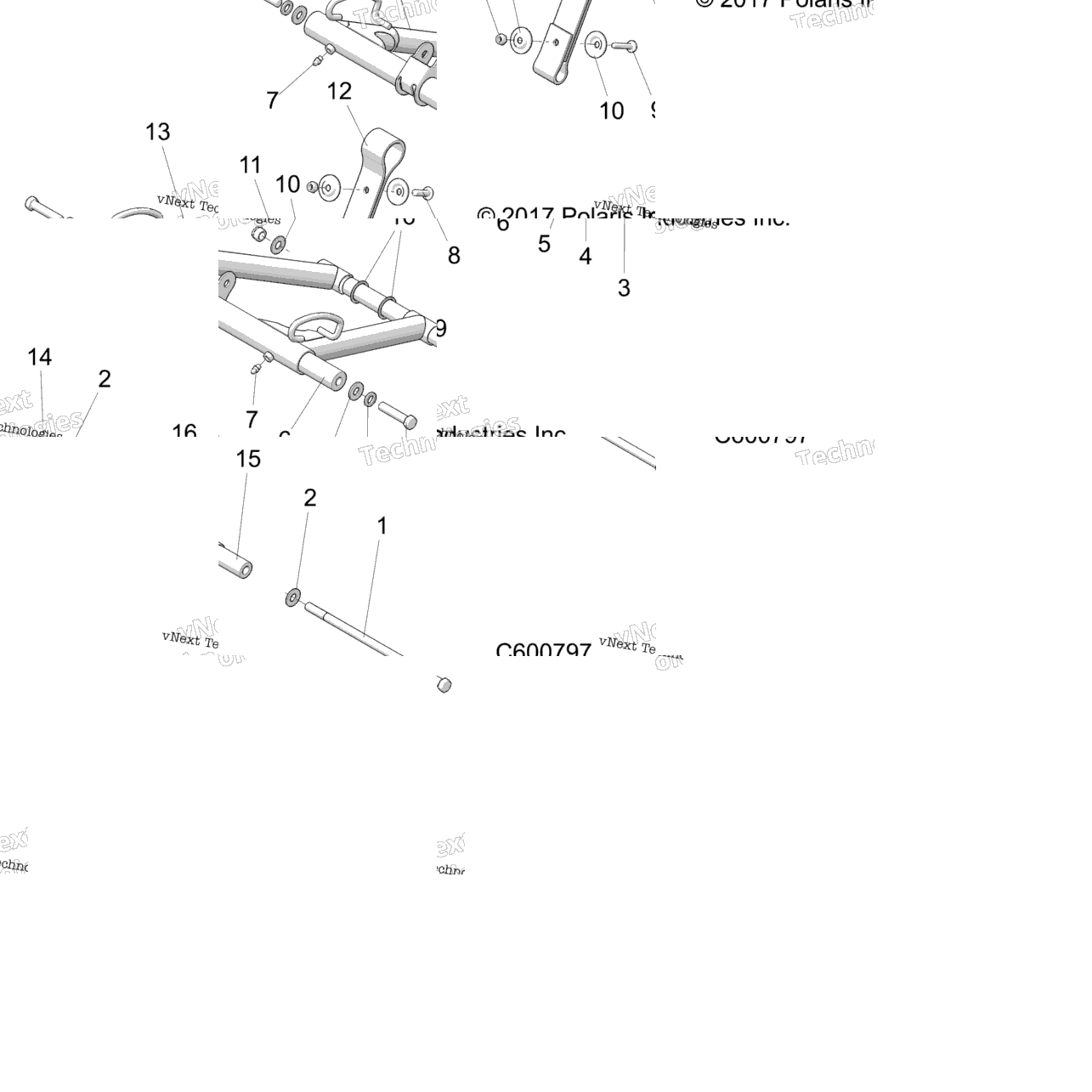 Suspension, Torque Arm, Front