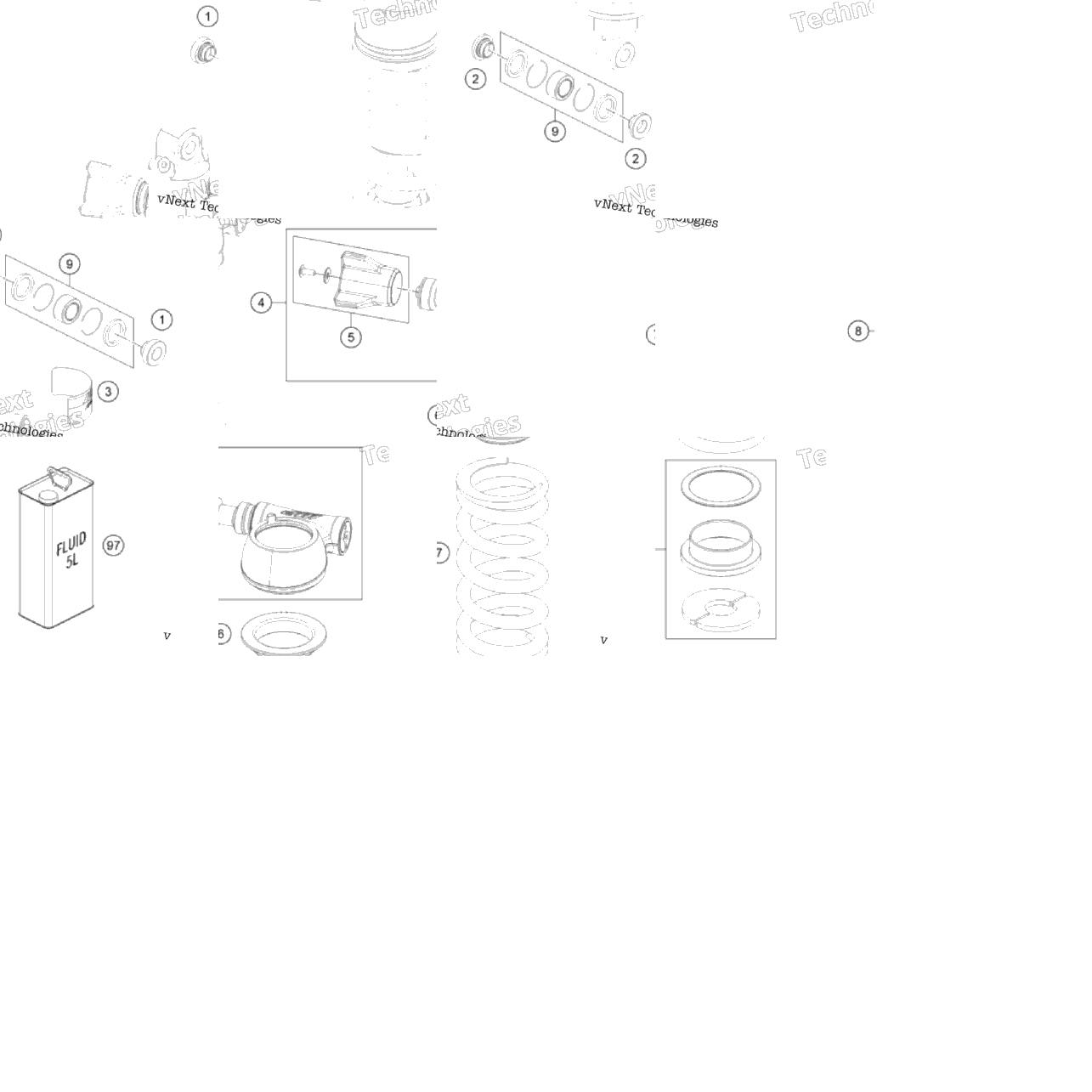 Shock Absorber Disassembled