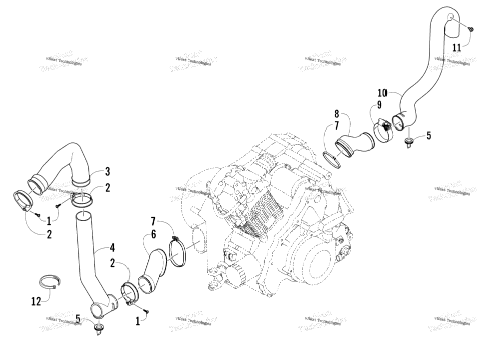 Case/Belt Cooling Assembly