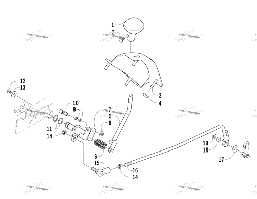 Reverse Shift Lever Assembly