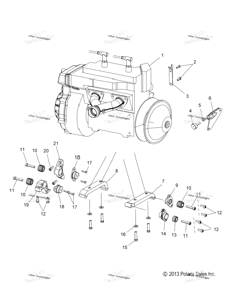 Engine, Mounting & Short Block