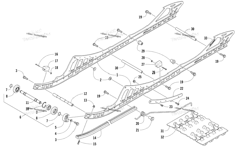 Slide Rail And Track Assembly