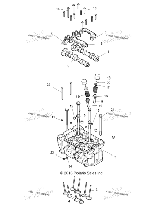 Engine, Cylinder Head And Valves