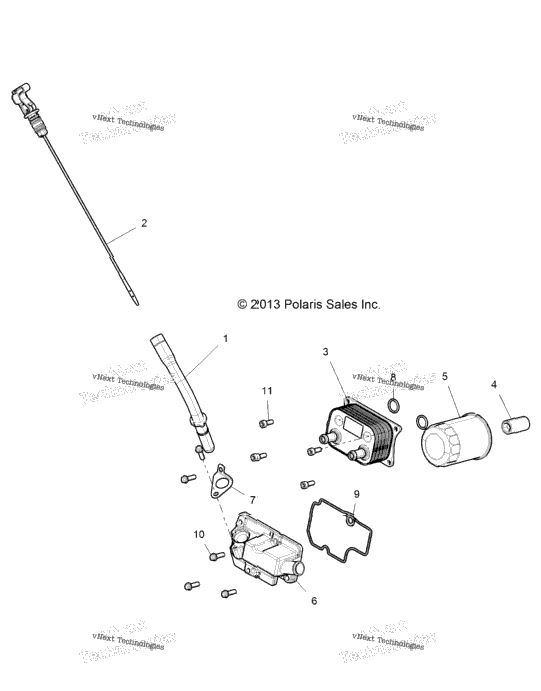 Engine, Dipstick And Oil Filter