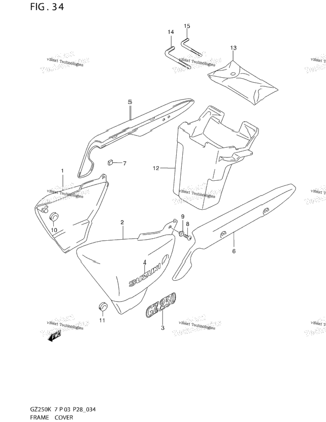 Frame Cover (Model K3/K4/K5/K6)