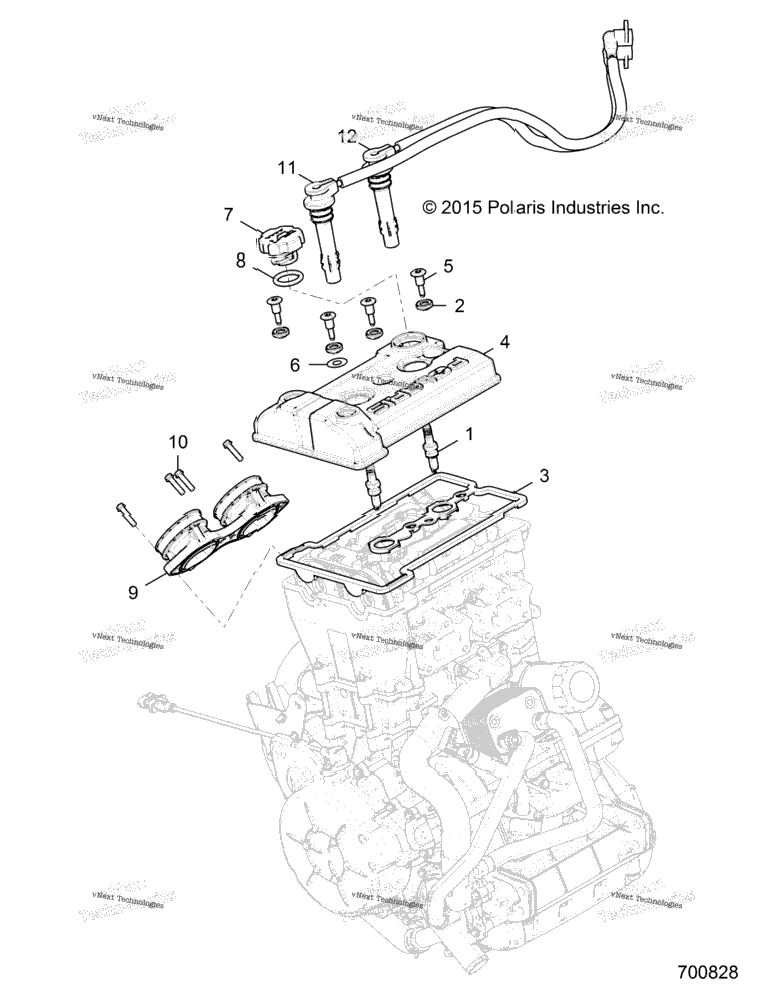 Engine, Throttle Body And Valve Cover