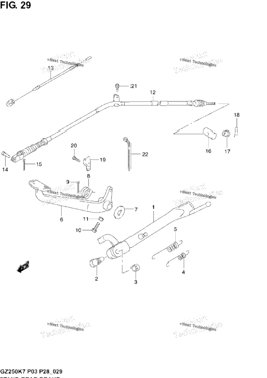 Stand - Rear Brake