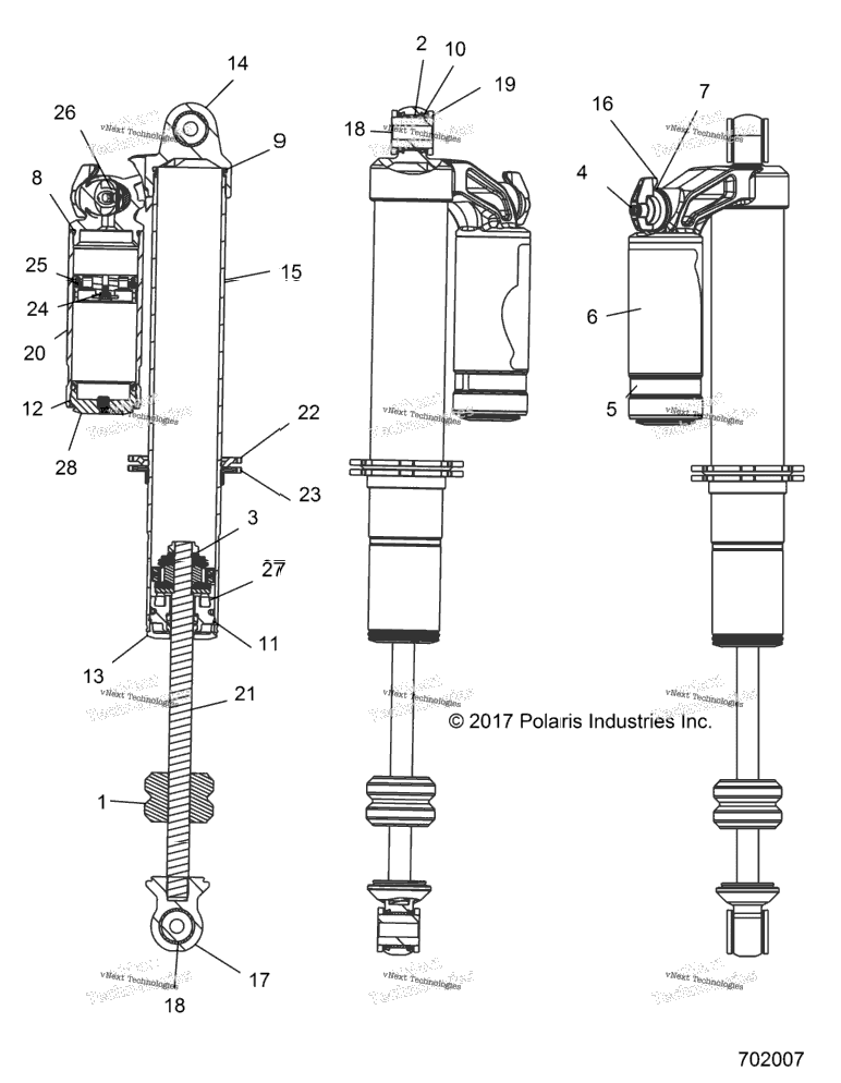 Suspension, Front Shock Internals
