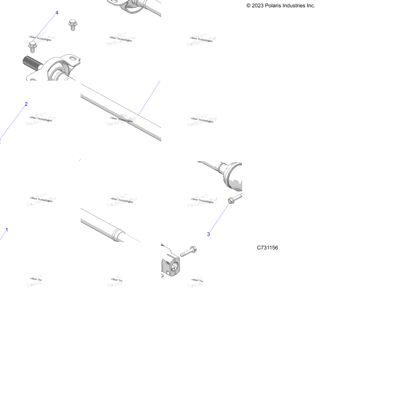 Drive Train, Front Prop Shaft