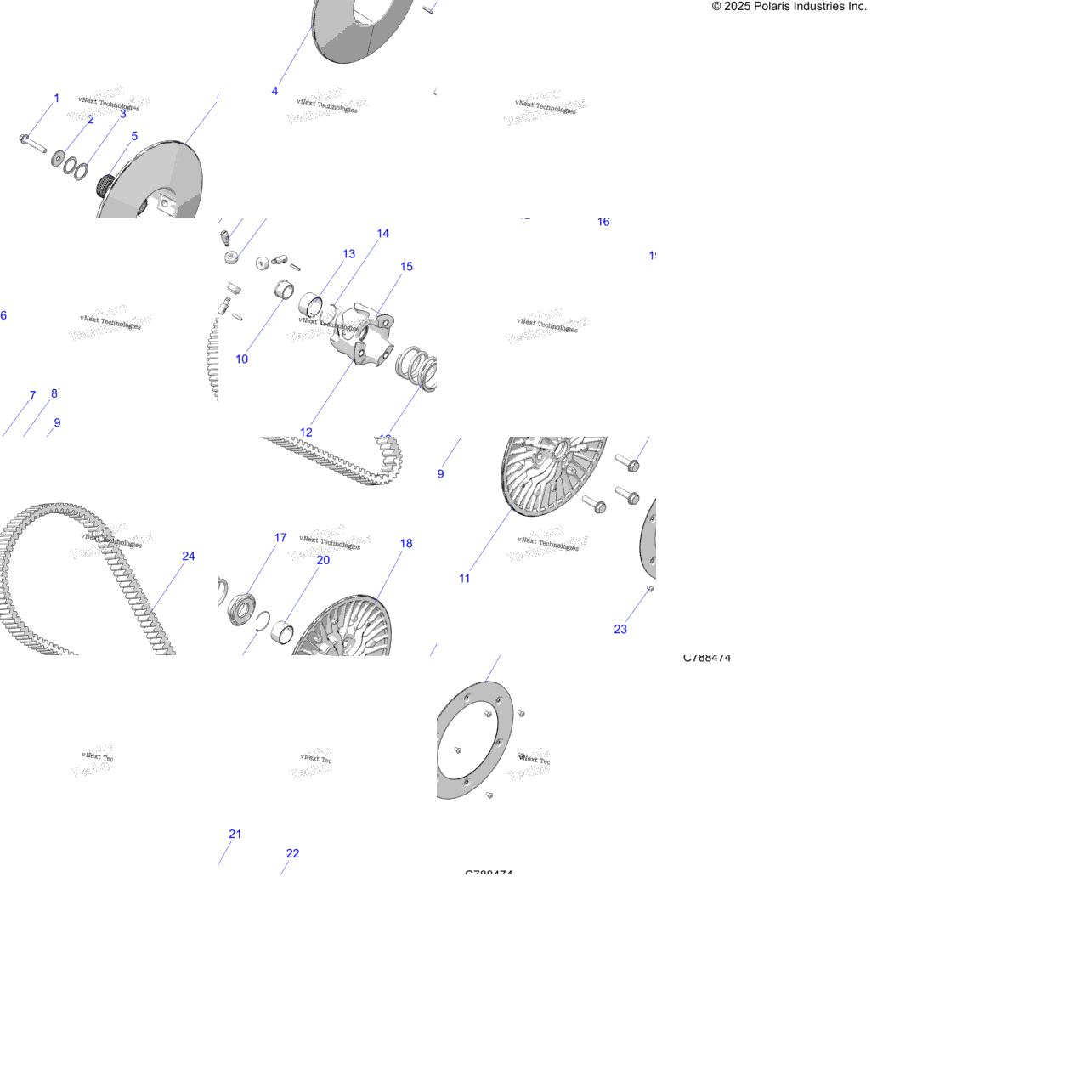Drive Train, Secondary Clutch